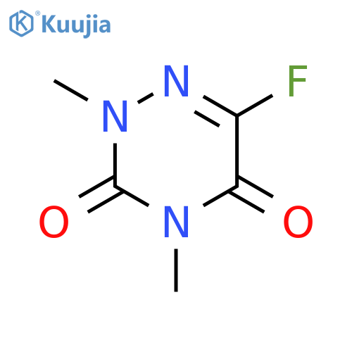 1,2,4-Triazine-3,5(2H,4H)-dione,6-fluoro-2,4-dimethyl- structure