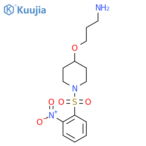 3-{[1-(2-nitrobenzenesulfonyl)piperidin-4-yl]oxy}propan-1-amine structure