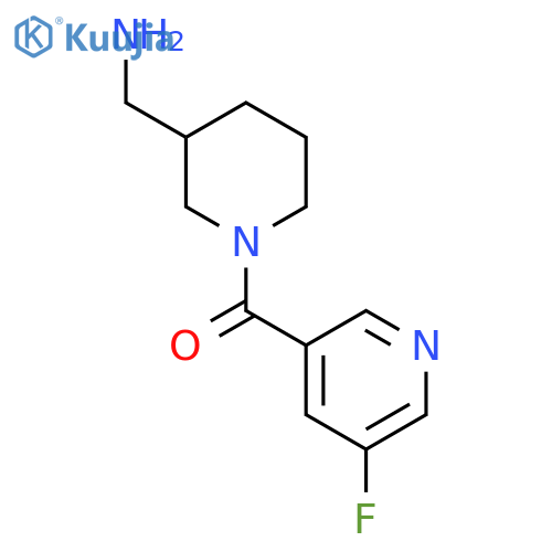 (3-(Aminomethyl)piperidin-1-yl)(5-fluoropyridin-3-yl)methanone structure