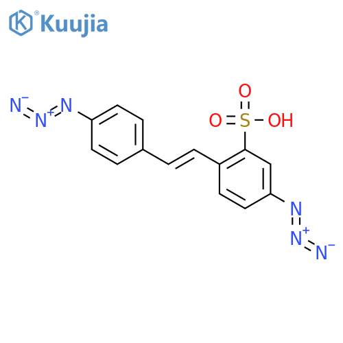 Benzenesulfonic acid,2,2'-(1,2-ethenediyl)bis[5-azido- structure