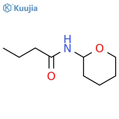 Butanamide,N-(tetrahydro-2H-pyran-2-yl)- structure