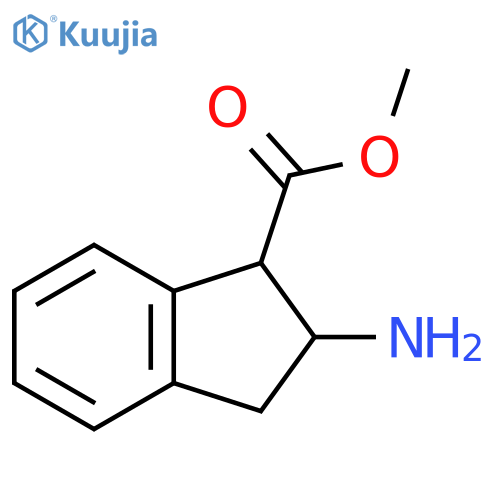 Methyl 2-amino-2,3-dihydro-1H-indene-1-carboxylate structure