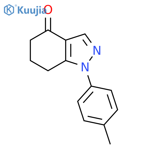 1-P-Tolyl-1,5,6,7-tetrahydro-indazol-4-one structure
