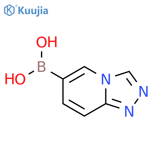 {1,2,4triazolo4,3-apyridin-6-yl}boronic acid structure