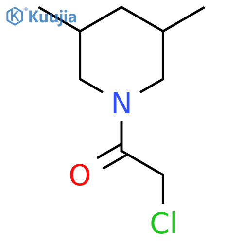 2-chloro-1-(3,5-dimethylpiperidin-1-yl)ethan-1-one structure