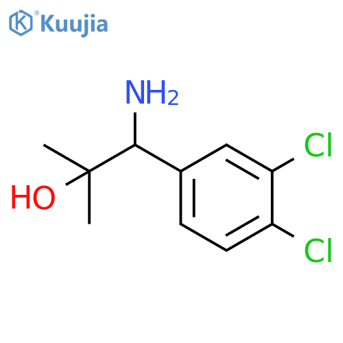 1-amino-1-(3,4-dichlorophenyl)-2-methylpropan-2-ol structure