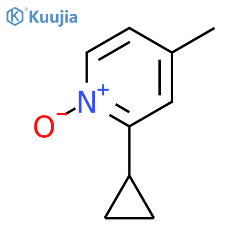 Pyridine,2-cyclopropyl-4-methyl-, 1-oxide structure