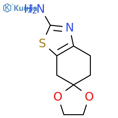 5,7-dihydro-4H-spiro1,3-benzothiazole-6,2'-1,3dioxolane-2-amine structure
