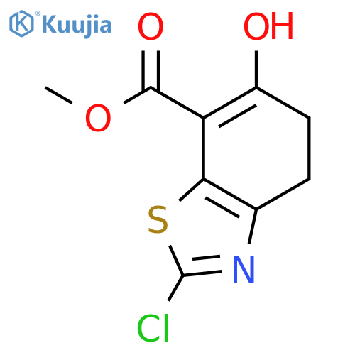 Methyl 2-chloro-6-hydroxy-4,5-dihydrobenzo[d]thiazole-7-carboxylate structure