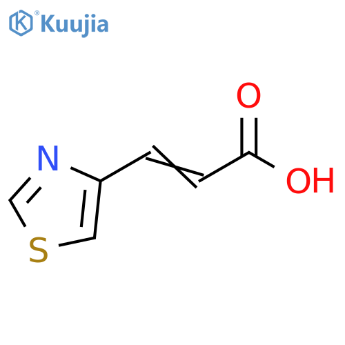3-(1,3-thiazol-4-yl)prop-2-enoic acid structure