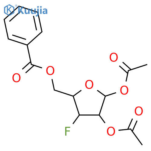 (4,5-Diacetyloxy-3-fluorooxolan-2-yl)methyl benzoate structure
