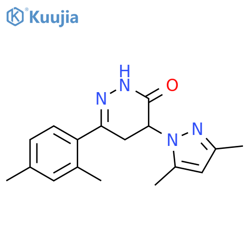 3(2H)-Pyridazinone,6-(2,4-dimethylphenyl)-4-(3,5-dimethyl-1H-pyrazol-1-yl)-4,5-dihydro- structure