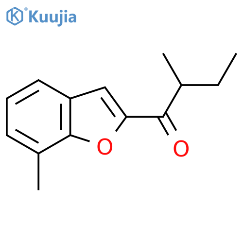 2-Methyl-1-(7-methyl-1-benzofuran-2-yl)butan-1-one structure