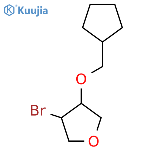 3-Bromo-4-(cyclopentylmethoxy)oxolane structure