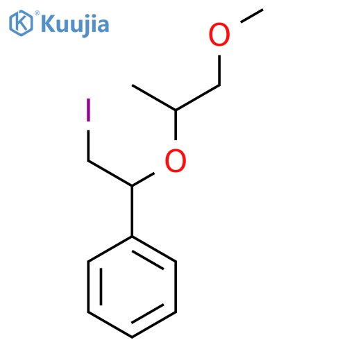 {2-iodo-1-(1-methoxypropan-2-yl)oxyethyl}benzene structure