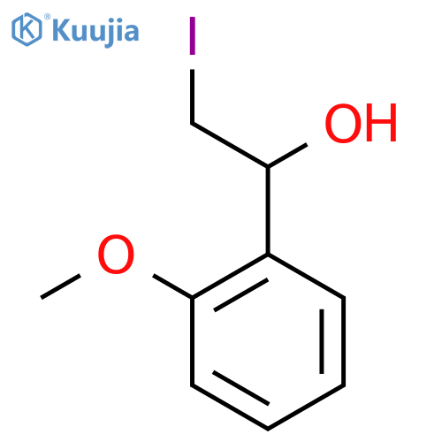 2-Iodo-1-(2-methoxyphenyl)ethan-1-ol structure