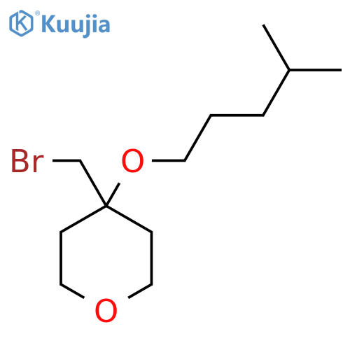 4-(bromomethyl)-4-(4-methylpentyl)oxyoxane structure