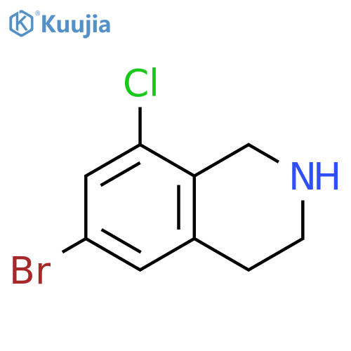 6-bromo-8-chloro-1,2,3,4-tetrahydroisoquinoline structure