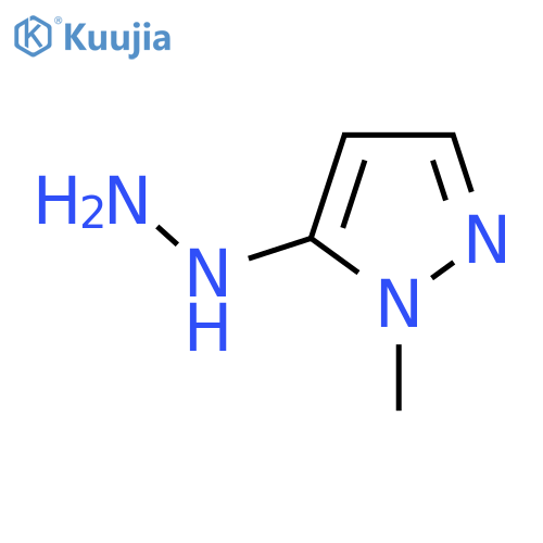 5-Hydrazinyl-1-methyl-1H-pyrazole structure