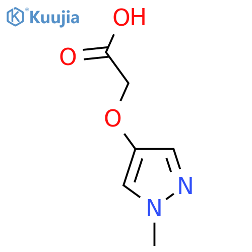 2-[(1-Methyl-1H-pyrazol-4-yl)oxy]acetic acid structure