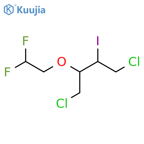 1,4-dichloro-2-(2,2-difluoroethoxy)-3-iodobutane structure