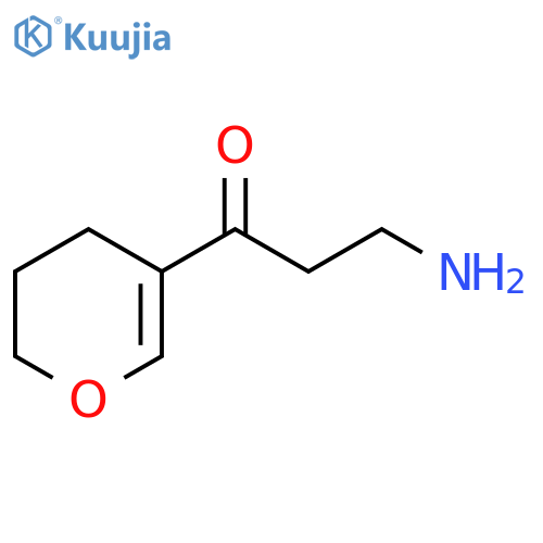1-Propanone, 3-amino-1-(3,4-dihydro-2H-pyran-5-yl)- structure