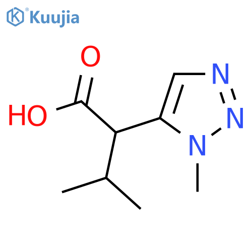 3-Methyl-2-(1-methyl-1H-1,2,3-triazol-5-yl)butanoic acid structure