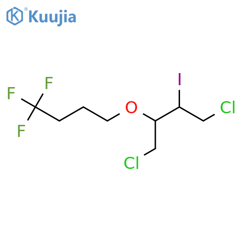 1,4-dichloro-2-iodo-3-(4,4,4-trifluorobutoxy)butane structure