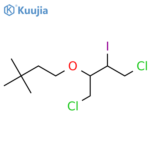 1,4-dichloro-2-(3,3-dimethylbutoxy)-3-iodobutane structure