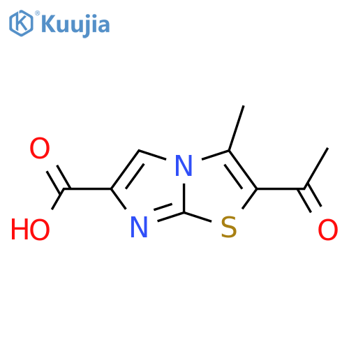 2-acetyl-3-methylimidazo2,1-b1,3thiazole-6-carboxylic acid structure