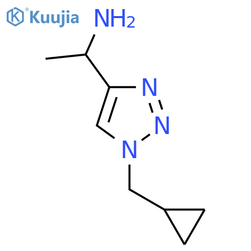 1-1-(cyclopropylmethyl)-1H-1,2,3-triazol-4-ylethan-1-amine structure