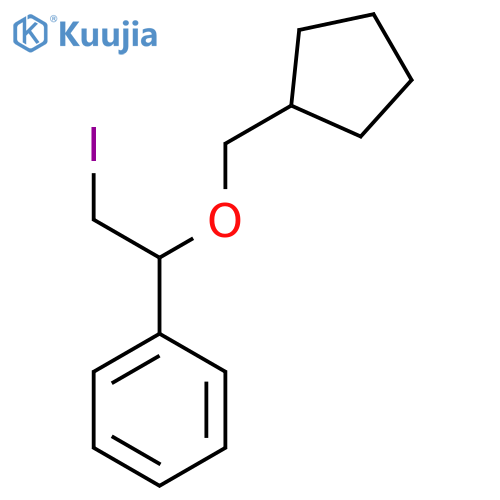 1-(cyclopentylmethoxy)-2-iodoethylbenzene structure