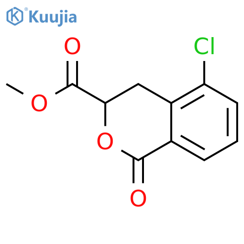 1H-2-Benzopyran-3-carboxylic acid, 5-chloro-3,4-dihydro-1-oxo-, methyl ester structure