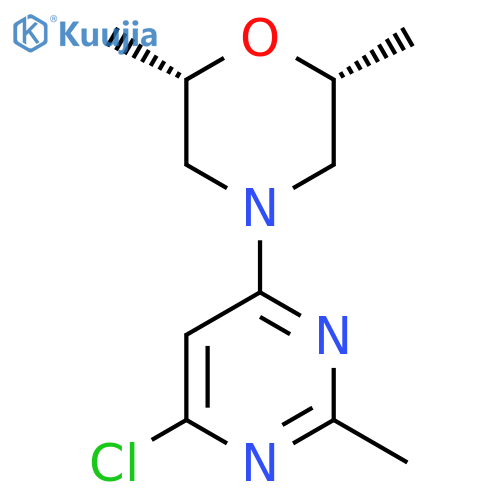 (2S,6R)-4-(6-Chloro-2-methylpyrimidin-4-yl)-2,6-dimethylmorpholine structure