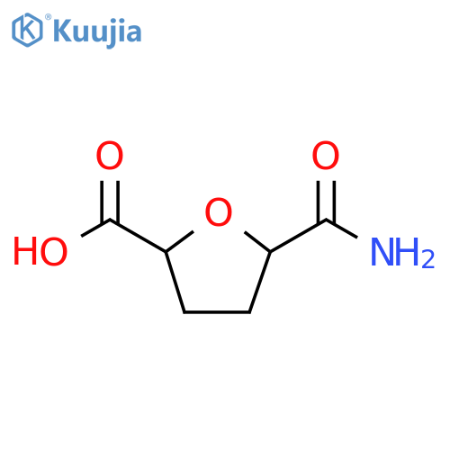 5-carbamoyloxolane-2-carboxylic acid structure