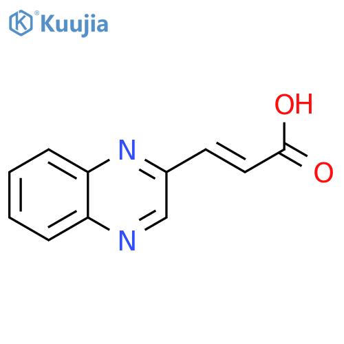 3-(quinoxalin-2-yl)prop-2-enoic Acid structure