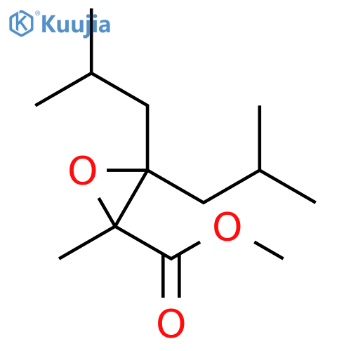 2-Oxiranecarboxylic acid, 2-methyl-3,3-bis(2-methylpropyl)-, methyl ester structure