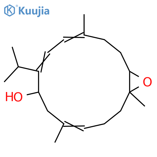 1,3,7,11-Cembratetraen-14-ol; (1Z,3E,7E,11E,14S)-form, 7R,8R-Epoxide structure