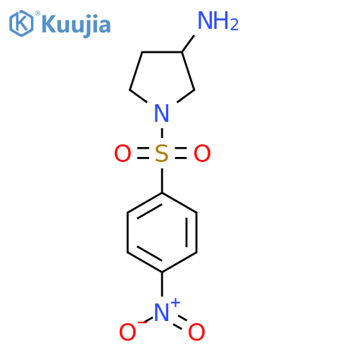 1-(4-nitrobenzenesulfonyl)pyrrolidin-3-amine structure