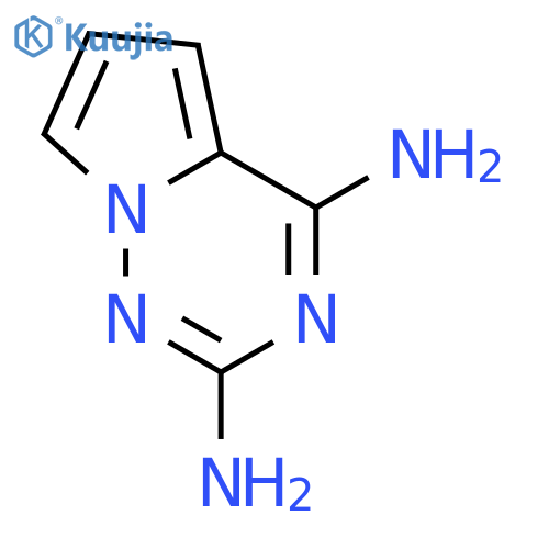 Pyrrolo[2,1-f][1,2,4]triazine-2,4-diamine structure