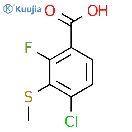4-Chloro-2-fluoro-3-(methylthio)benzoic acid structure