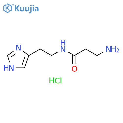 Propanamide, 3-amino-N-[2-(1H-imidazol-5-yl)ethyl]-, hydrochloride (1:1) structure