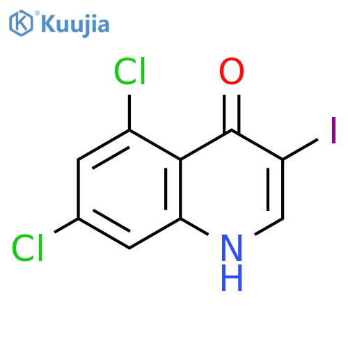 5,7-Dichloro-3-iodoquinolin-4-ol structure