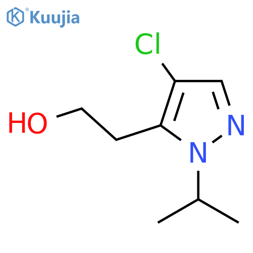 2-4-chloro-1-(propan-2-yl)-1H-pyrazol-5-ylethan-1-ol structure