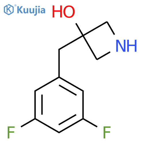 3-(3,5-difluorophenyl)methylazetidin-3-ol structure