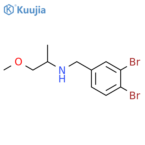 (3,4-dibromophenyl)methyl(1-methoxypropan-2-yl)amine structure