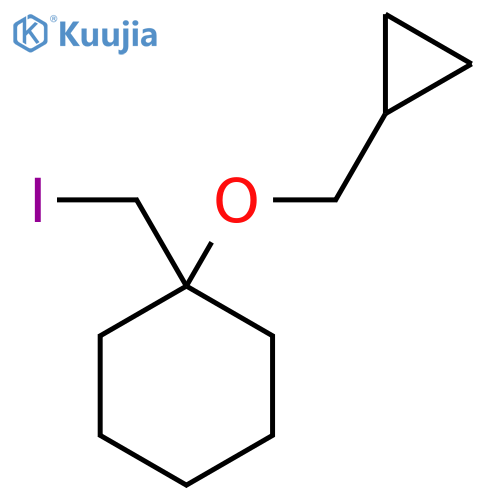 1-(cyclopropylmethoxy)-1-(iodomethyl)cyclohexane structure