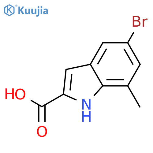 5-bromo-7-methyl-1h-indole-2-carboxylic Acid structure