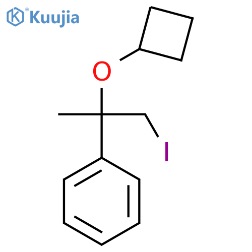 (2-cyclobutoxy-1-iodopropan-2-yl)benzene structure