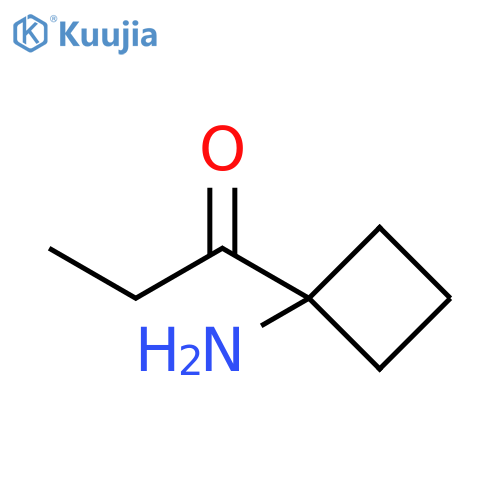 1-Propanone, 1-(1-aminocyclobutyl)- structure